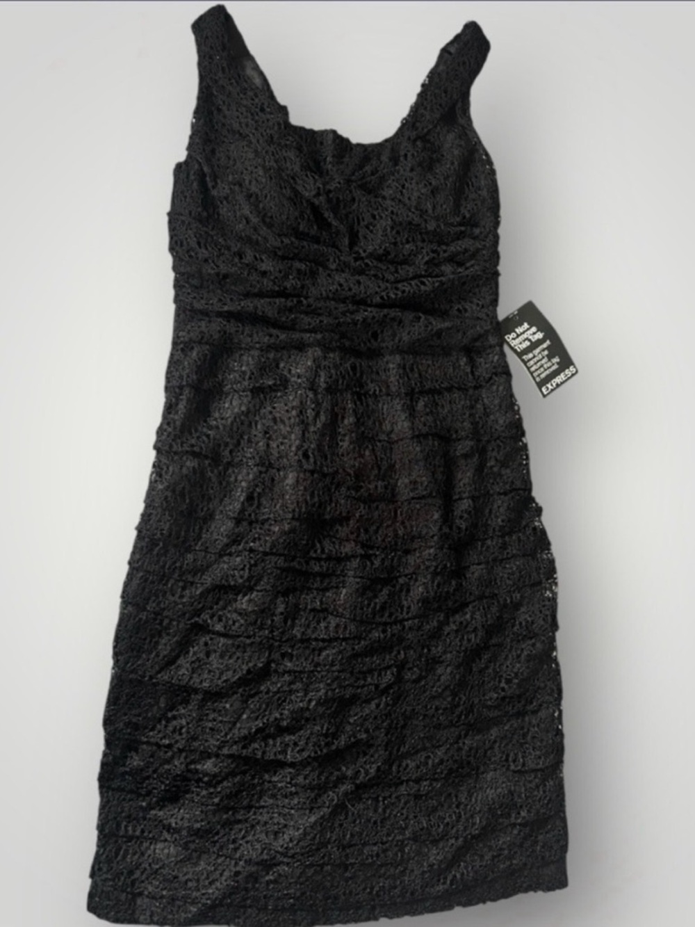 Express Lace Sheath Dress in Black